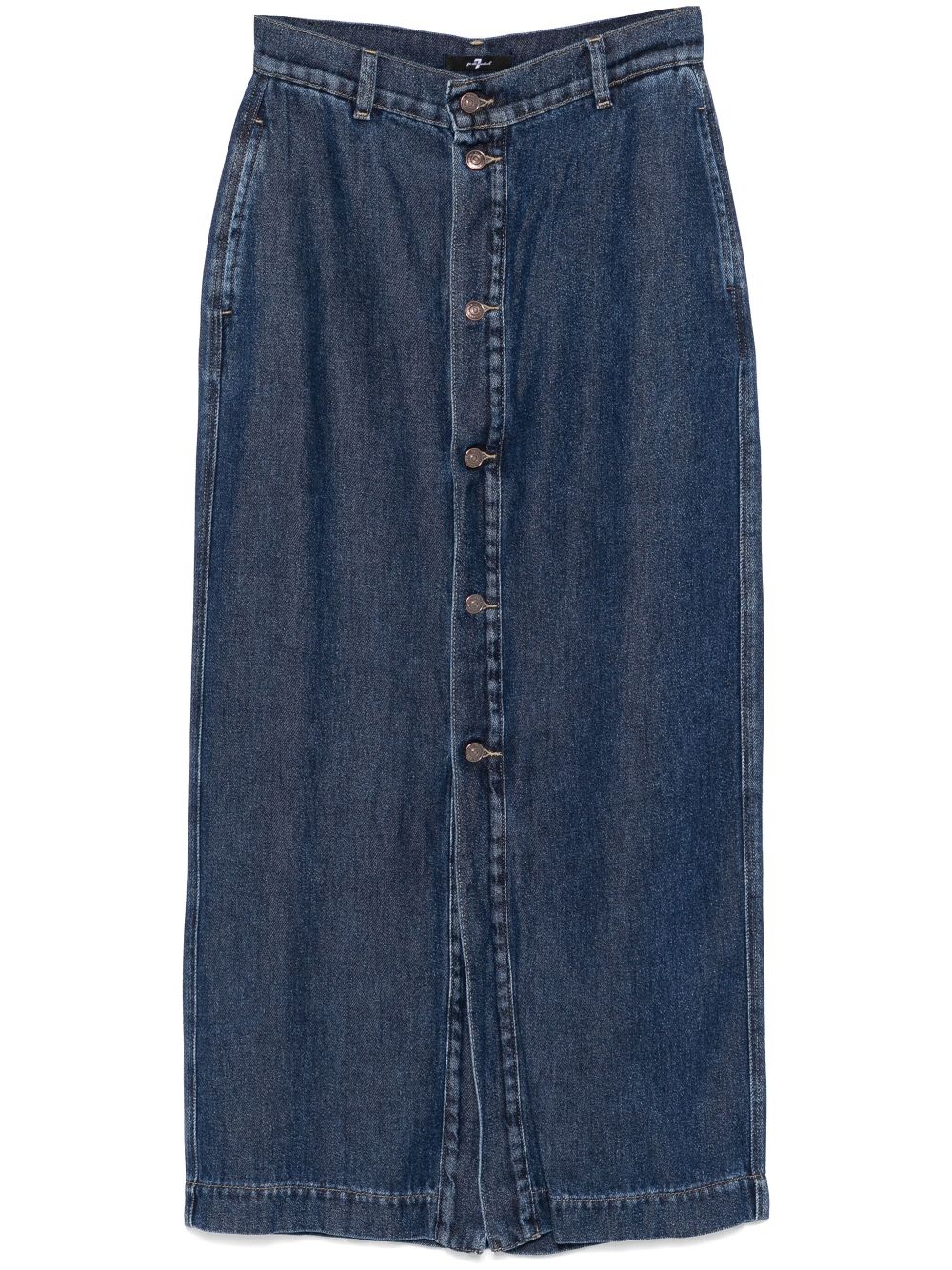 JSTKC860GOMIDBLUE AMIE 데님 롱 스커트